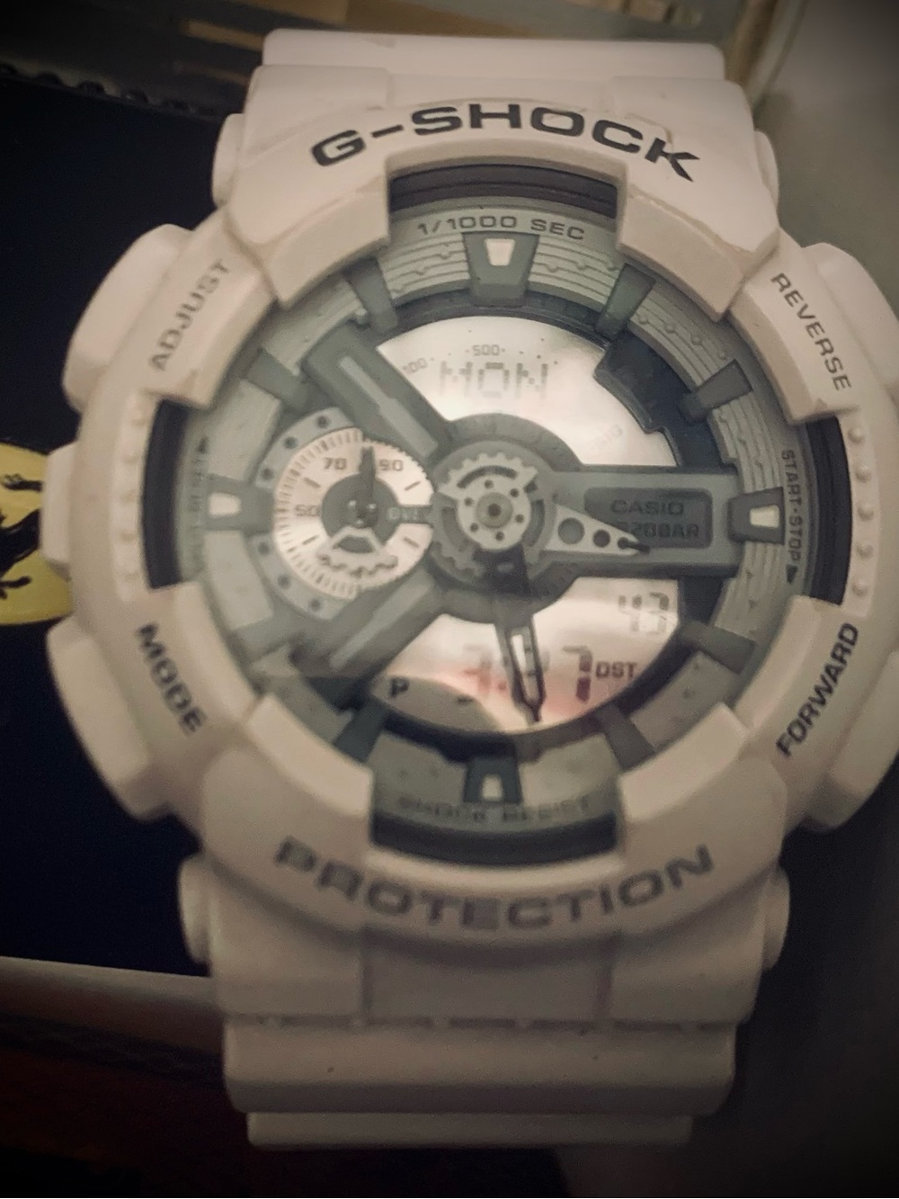 Casio G-SHOCK White and Black Digital-Analog Sport Watch